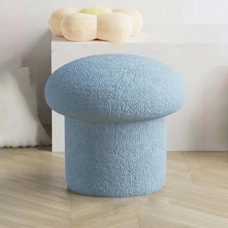 Mushroom Velvet Pouf Footstool