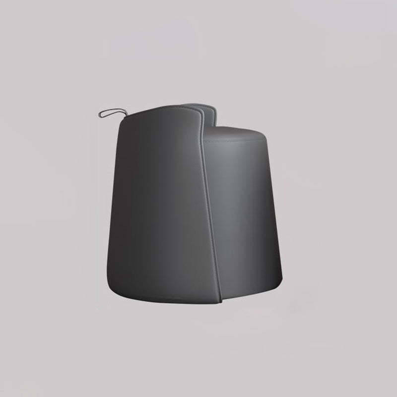 Modern Microfiber Leather Swivel Cylinder Vanity Stool