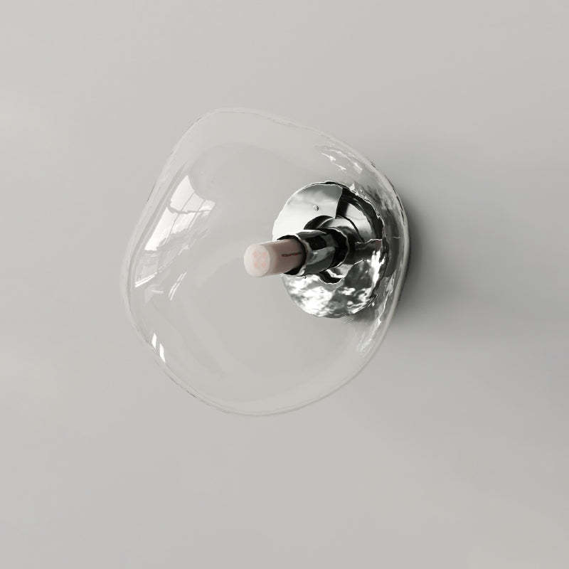 Minimalist Irregular Spherical Glass Wall Sconce