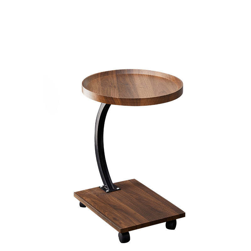 Transitional Wood Iron 2-Tier Coffee Table