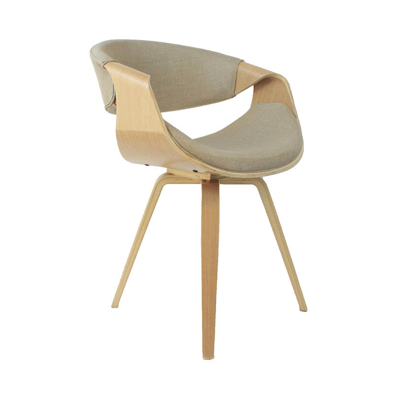 Contemporary Arc Upholstered Dining Chair