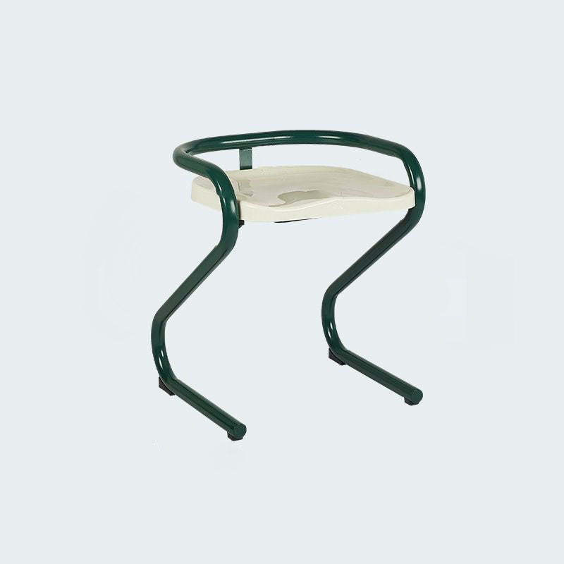 Mid-Century Curved Metal Dining Chair