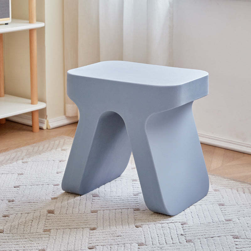 Minimalist Rectangular Plastic Stool