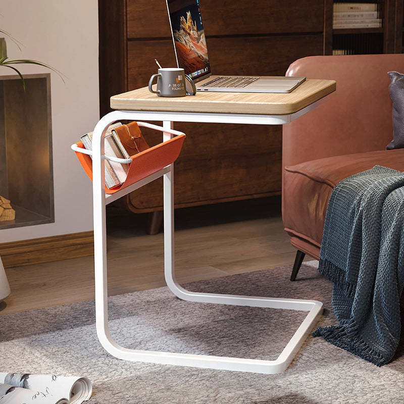 Minimalist C-Shape Steel End Table