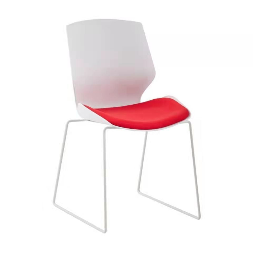 Scandinavian Curved Plastic Steel Desk Chair
