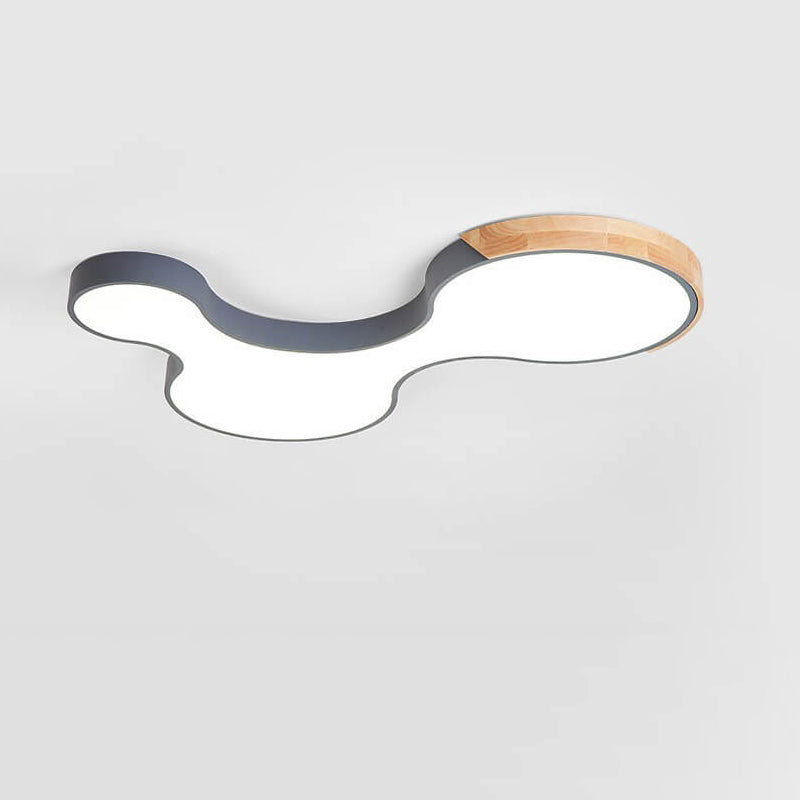 Nordic Macaron Block Clouds LED Flush Mount Light