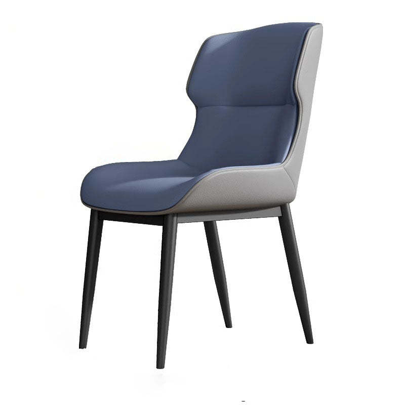 Modern PU Leather Steel Cushion Dining Chair