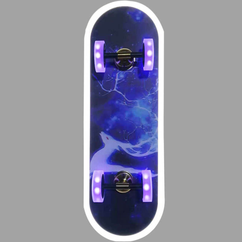 Cartoon Skateboard Acrylic LED Kids Flush Mount Light