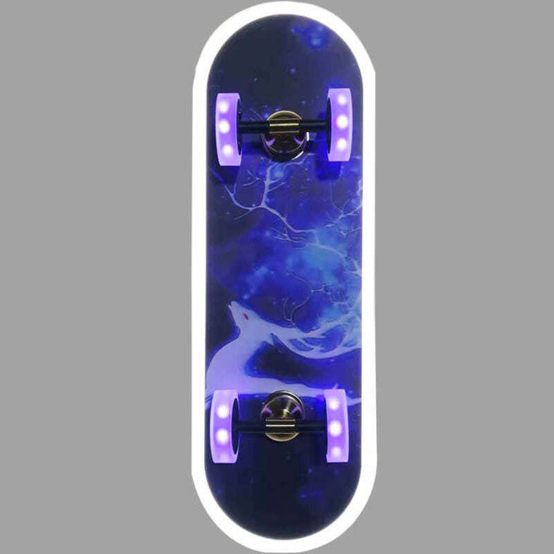 Cartoon Skateboard Acrylic LED Kids Flush Mount Light