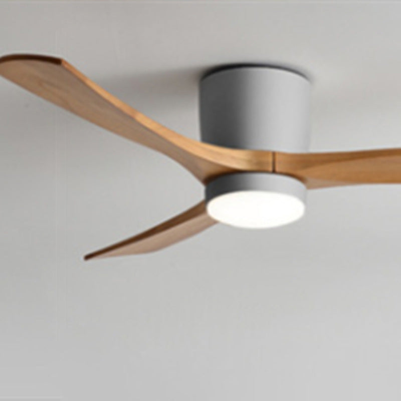 Scandinavian Copper Fan Mount Ceiling Fan Light