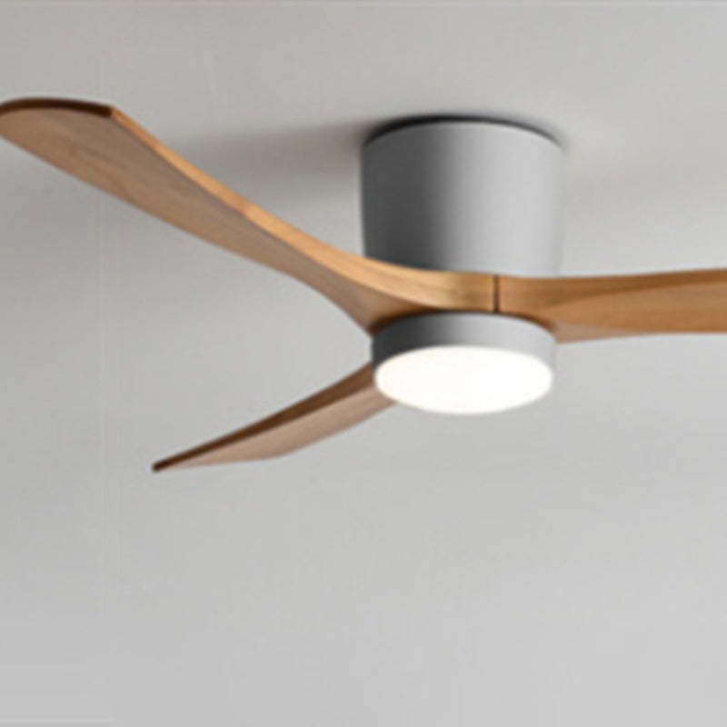 Scandinavian Copper Fan Mount Ceiling Fan Light