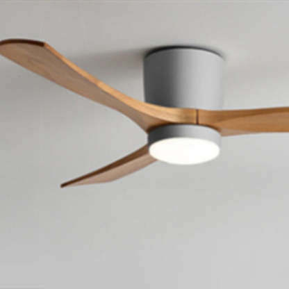 Scandinavian Copper Fan Mount Ceiling Fan Light