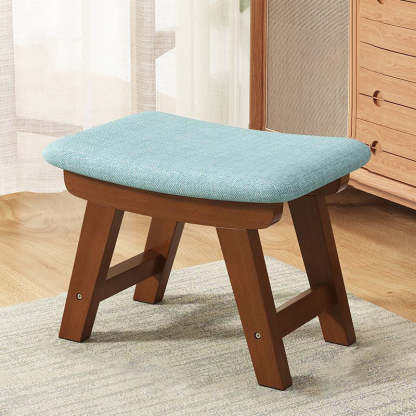 Minimalist Wood Cushion Shoe Bench