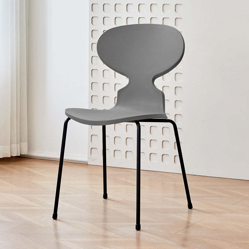 Minimalist Metal Four-Leg Chair
