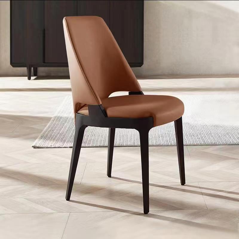 Microfiber Leather Upholstered Dining Chair