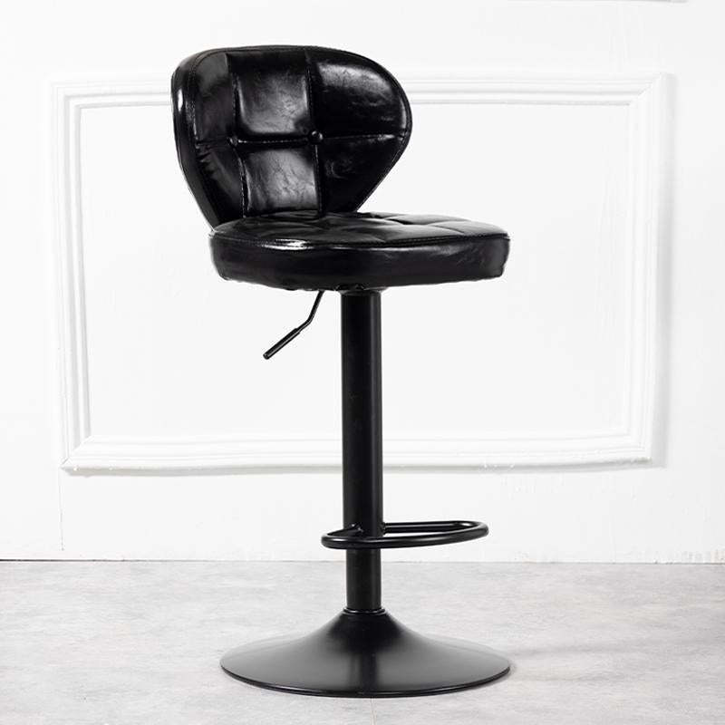 Black metal bar & counter stools - minimalist