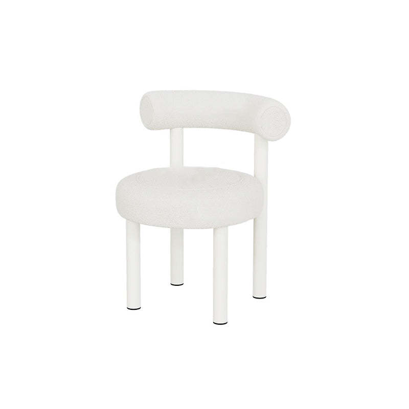 Nordic Round Leather Iron Vanity Stool