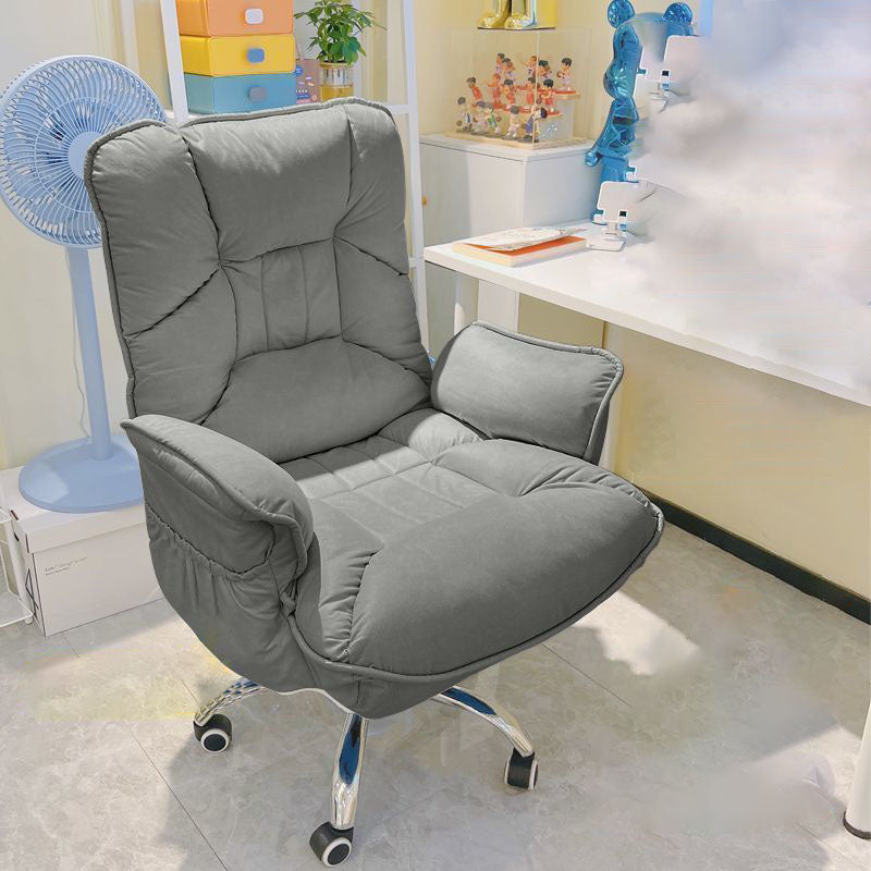 Modern Fabric Steel Adjustable Recliner With Footrest — Steel / A - Gray / Without Footrest