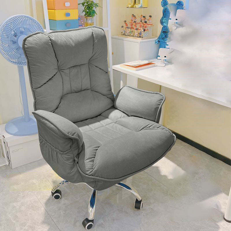 Modern Fabric Steel Adjustable Recliner With Footrest — Steel / A - Gray / Without Footrest