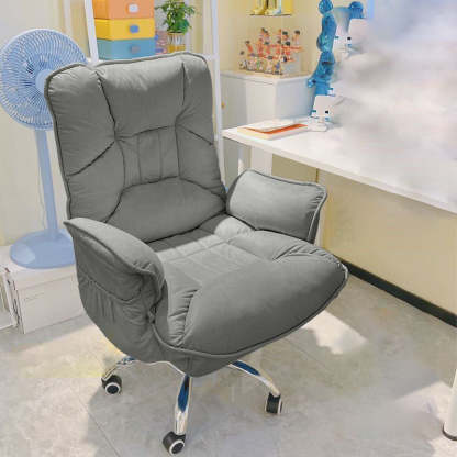 Modern Fabric Steel Adjustable Recliner With Footrest — Steel / A - Gray / Without Footrest
