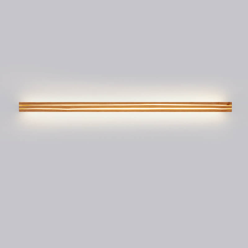 Japanese Wabi-Sabi Modern Linear Wood LED Sconce