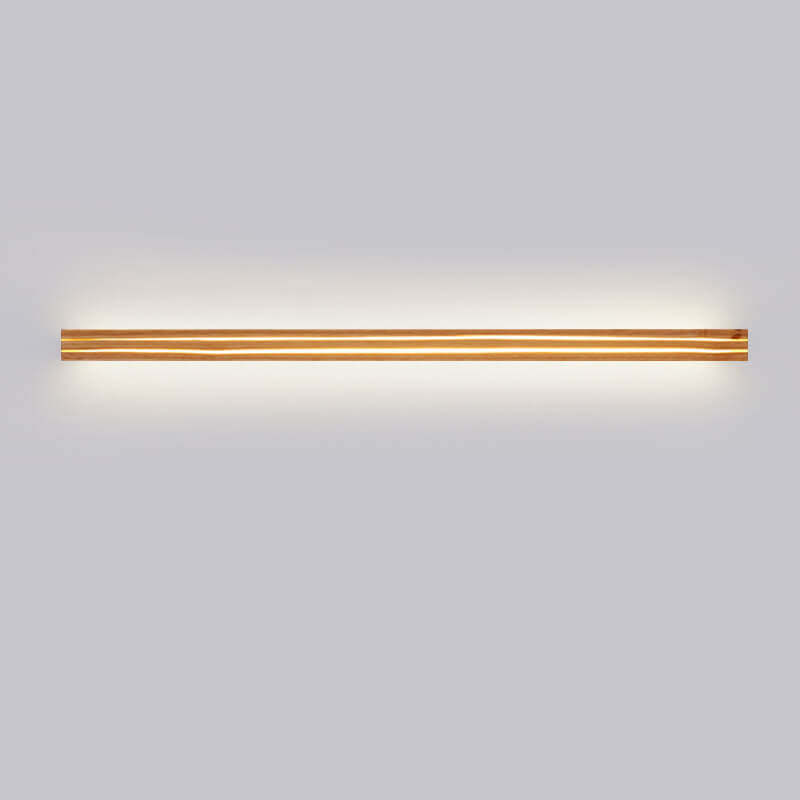 Japanese Wabi-Sabi Modern Linear Wood LED Sconce