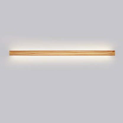 Japanese Wabi-Sabi Modern Linear Wood LED Sconce
