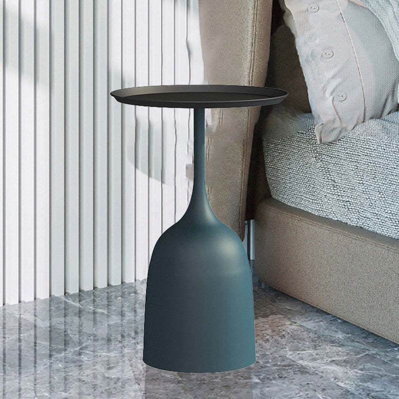 Scandinavian Metal Iron Marble End Table