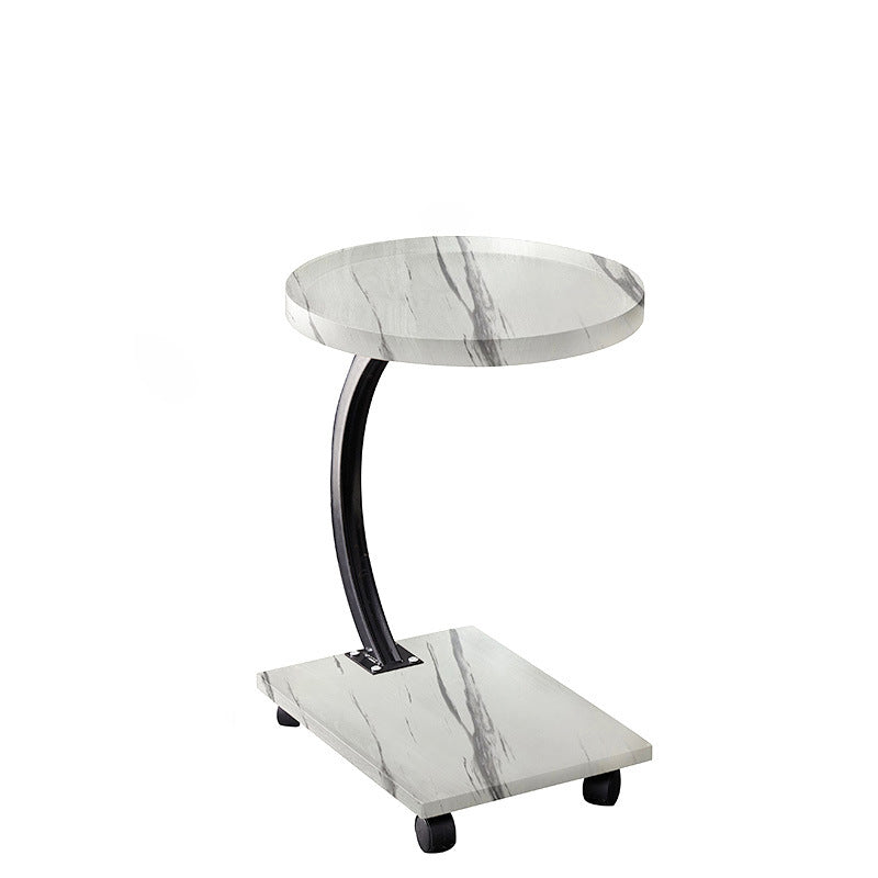 Transitional Wood Iron 2-Tier Coffee Table