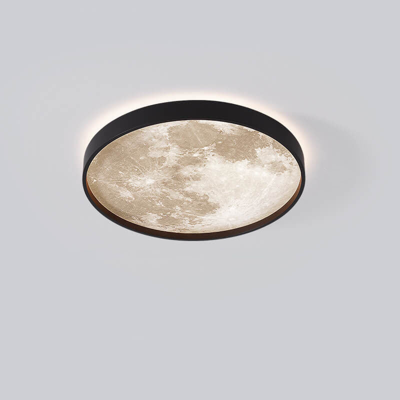 Nordic Moon Round LED Flush Mount Light