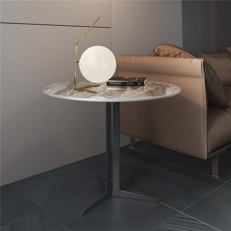 Nordic slate round gray coffee tables, Lighom