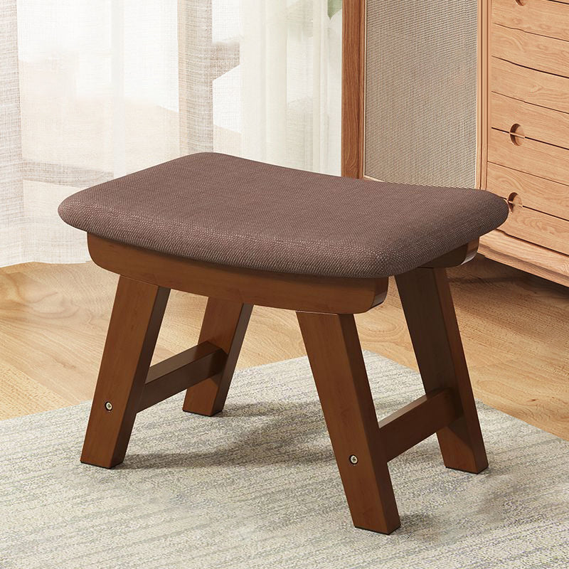 Minimalist Wood Cushion Shoe Bench