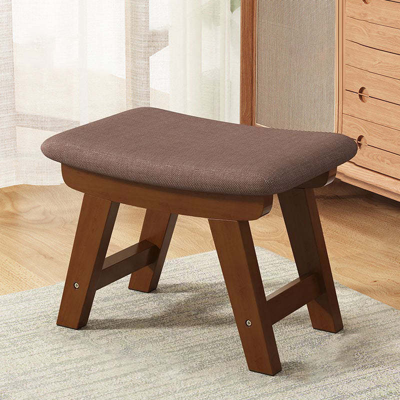 Minimalist Wood Cushion Shoe Bench