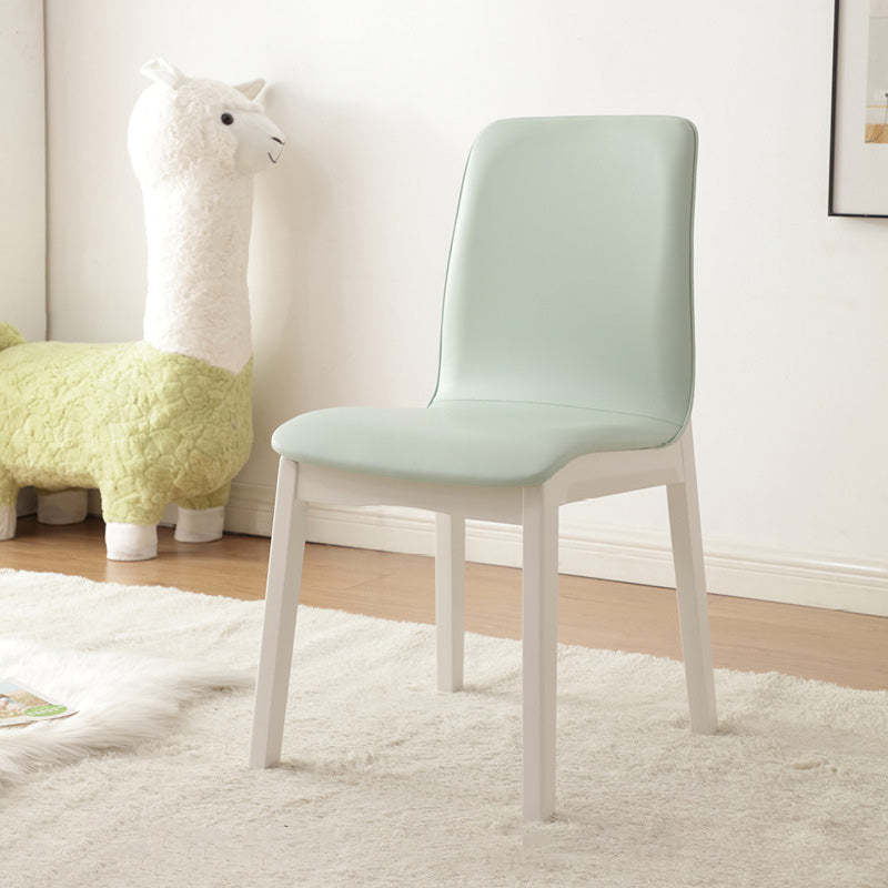 Nordic Leather Wood Frame Dining Chair