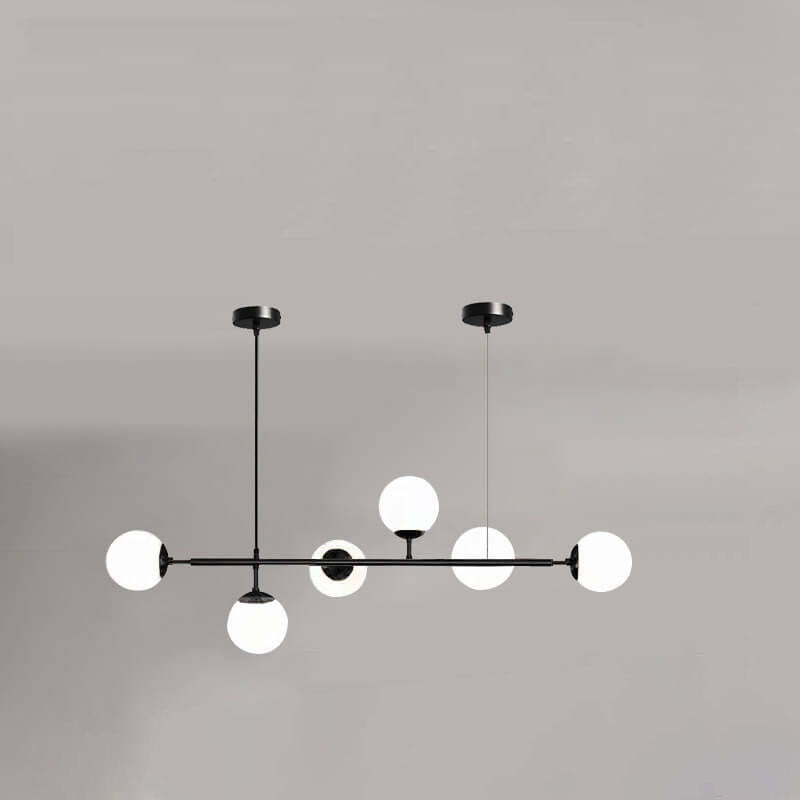 Nordic Colorful Orb Glass Island Chandelier
