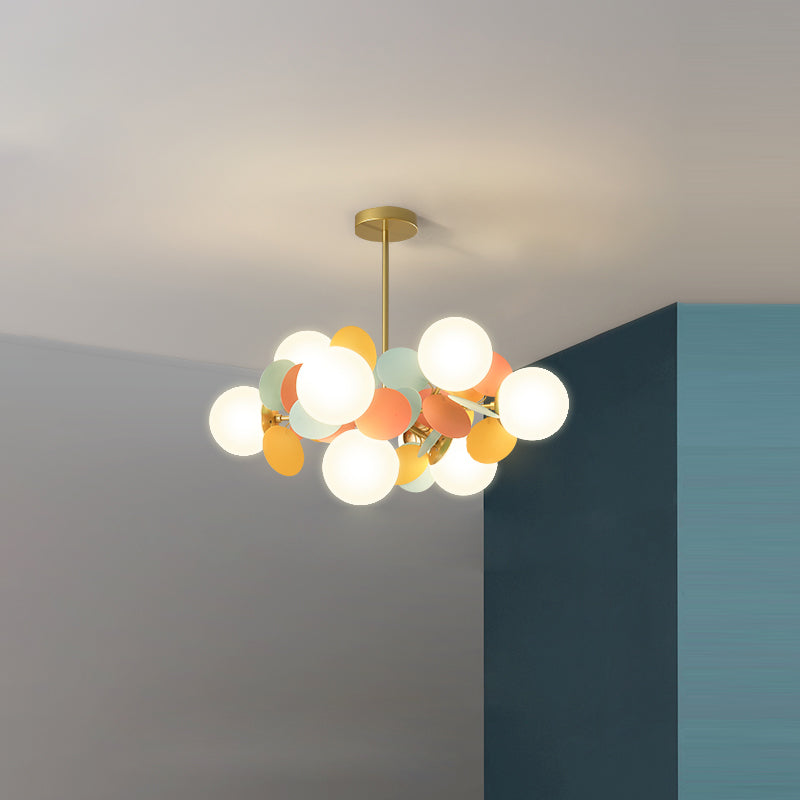 Nordic flower branch white chandeliers — Colorful / 8-Light / 220V-240V (UK/AU