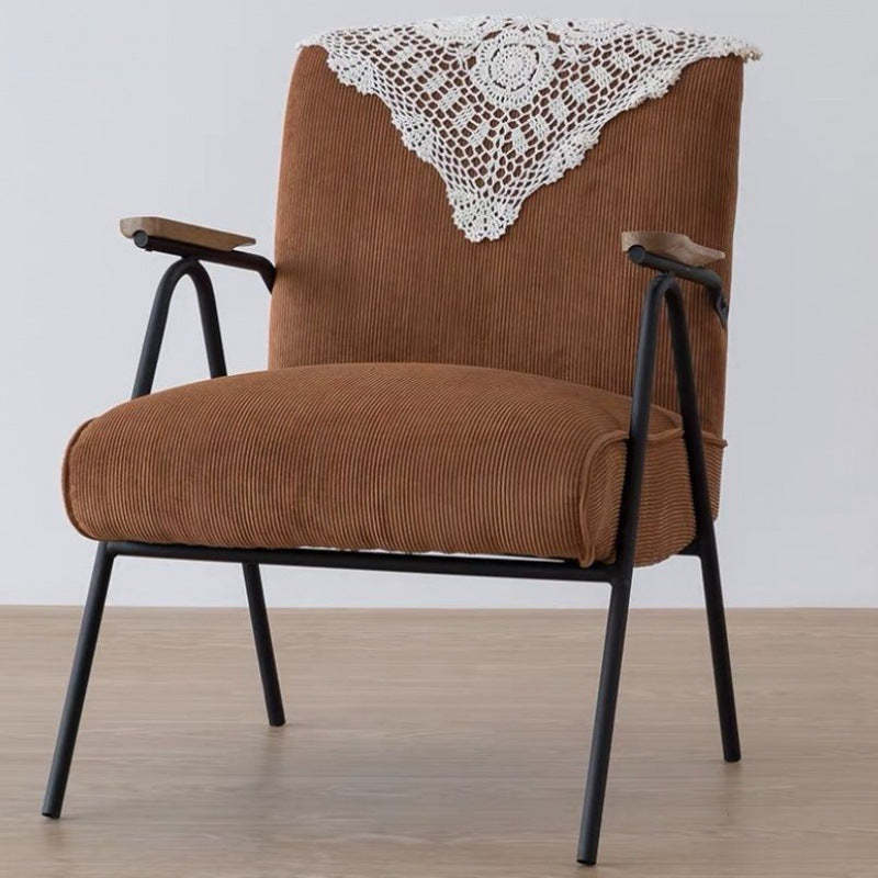 Scandinavian Cushion Steel Accent Chair