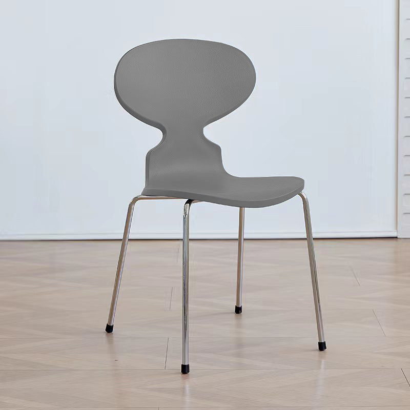 Minimalist Metal Four-Leg Chair