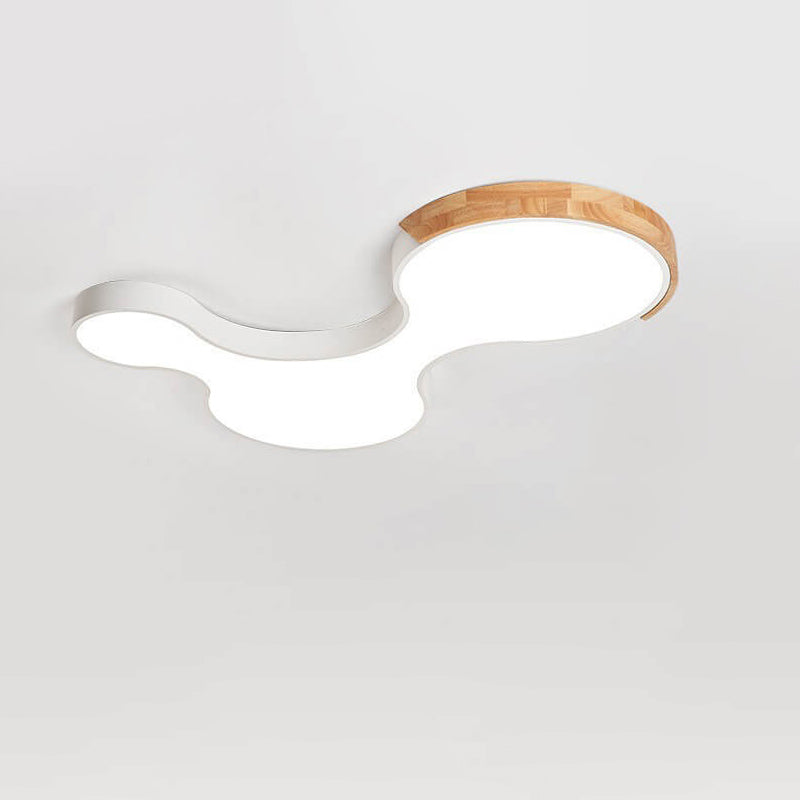 Nordic Macaron Block Clouds LED Flush Mount Light