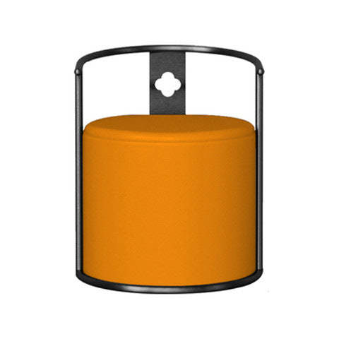 Contemporary Microfiber Leather Cylinder Vanity Stool