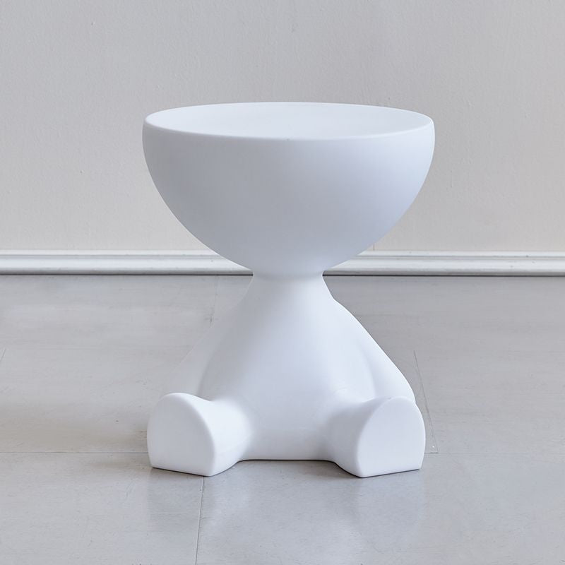 Minimalist Flat Round End Table