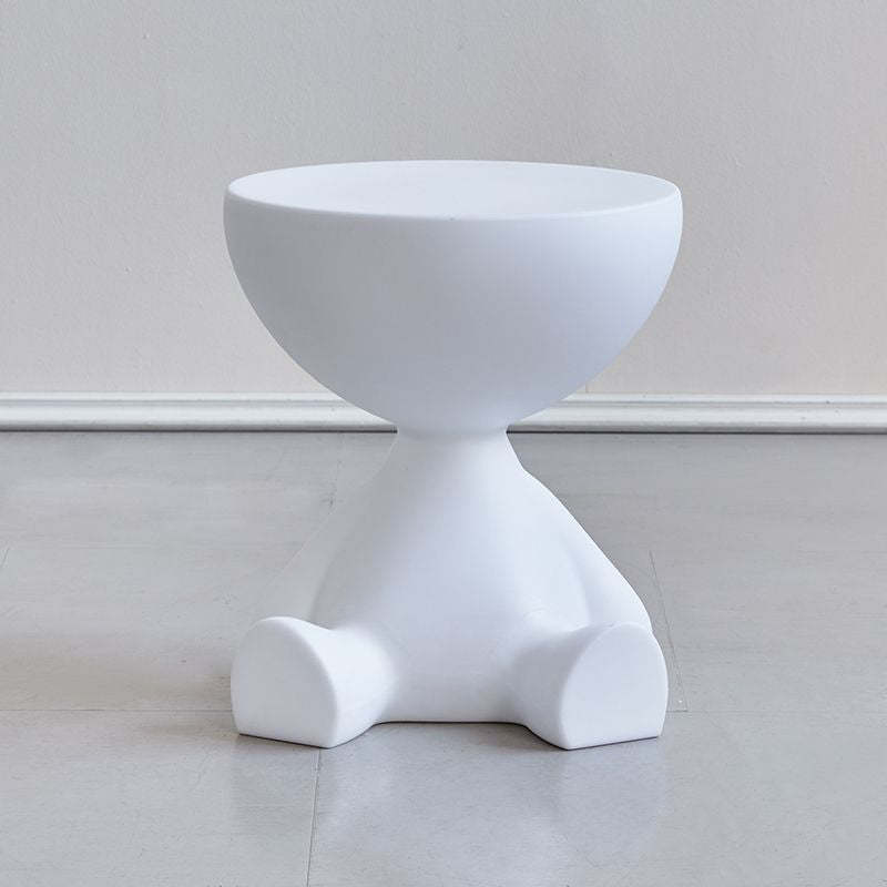 Minimalist Flat Round End Table