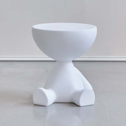 Minimalist Flat Round End Table