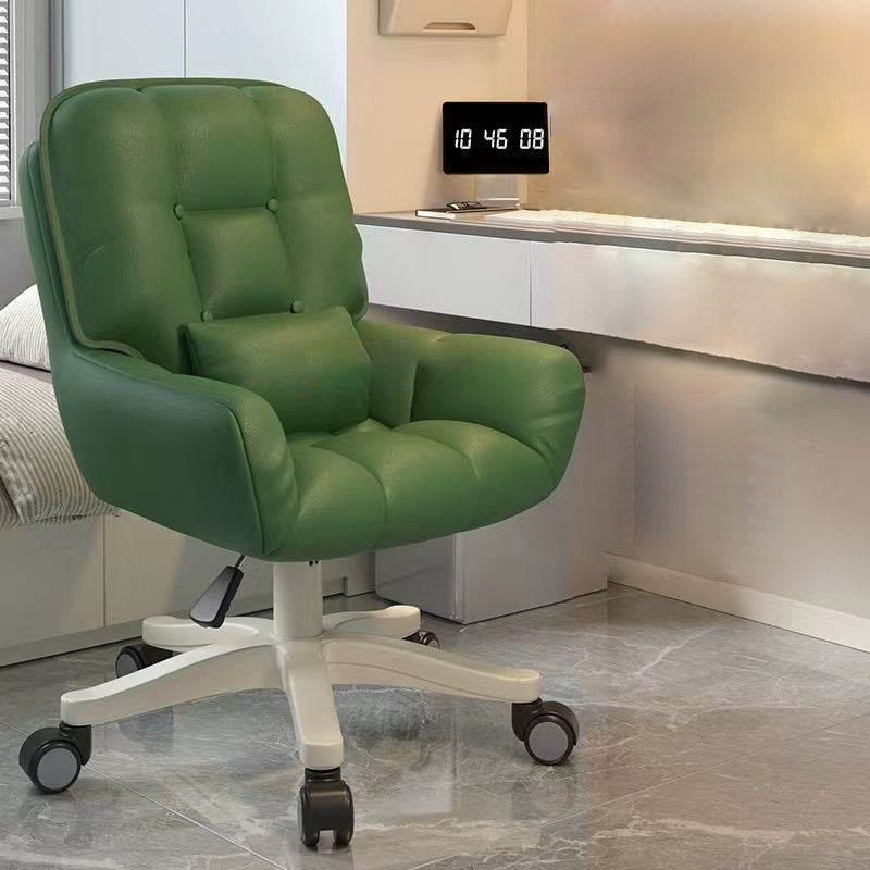 Minimalist Velvet Leather Rotatable Vanity Stool