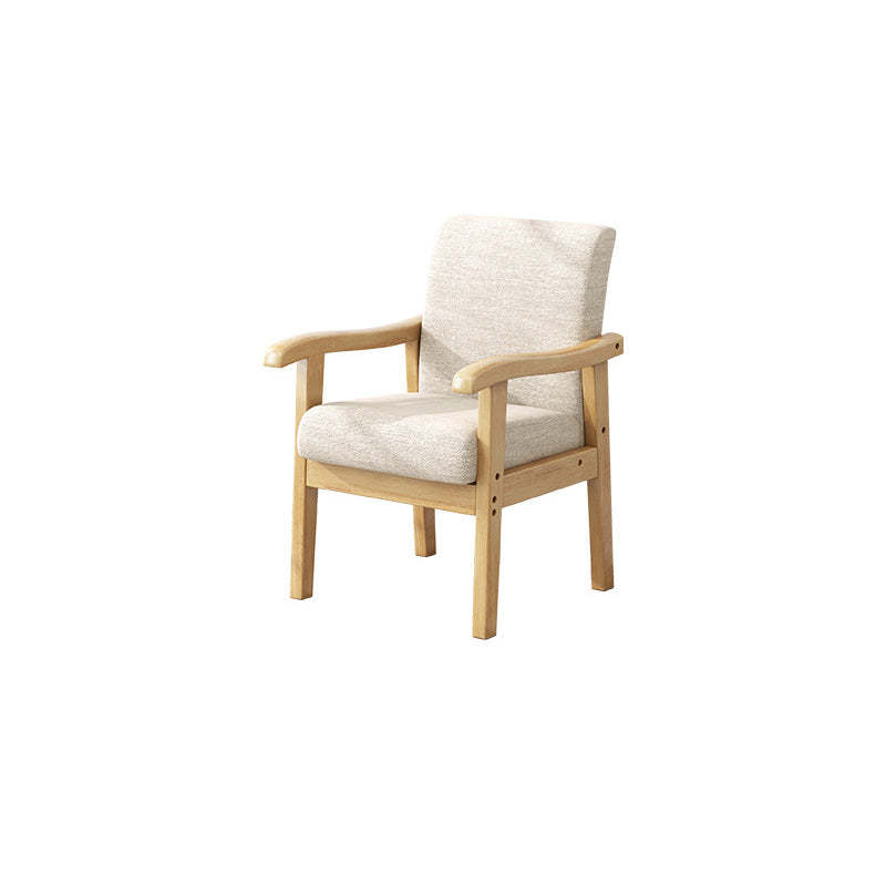 Minimalist Upholstered Fabric Wood Chair