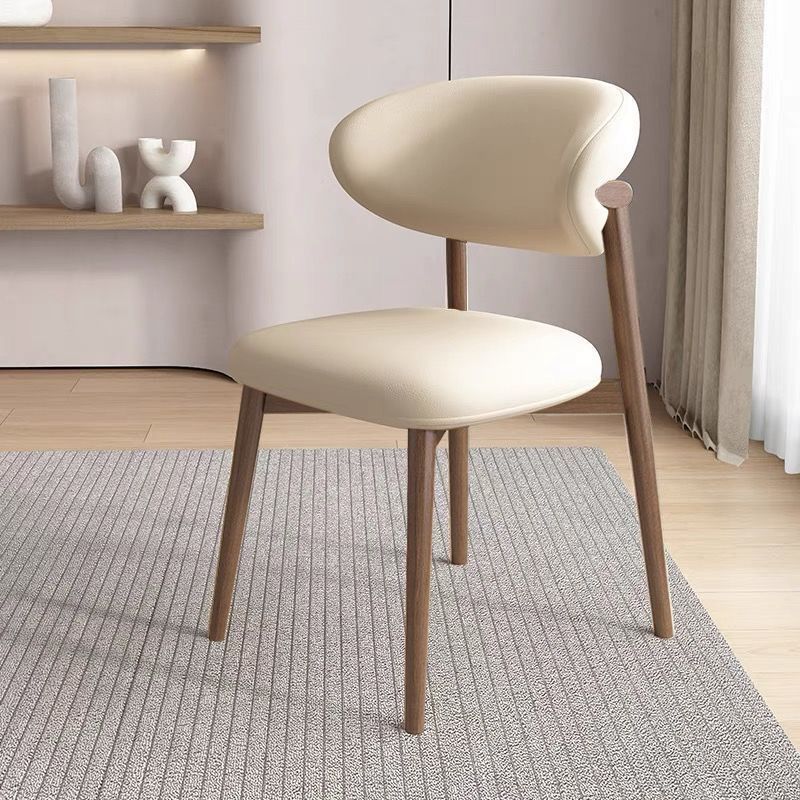 Nordic Leather Metal Dining Chair