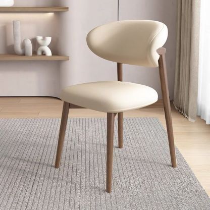 Nordic Leather Metal Dining Chair