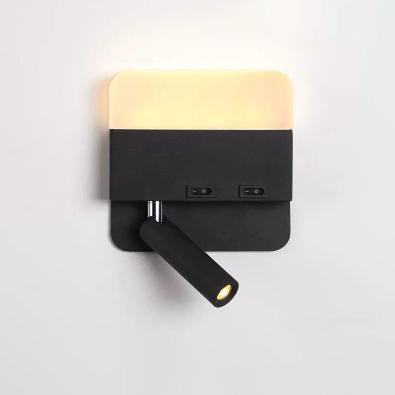 Minimalist Acrylic Aluminum LED Reading Sconce