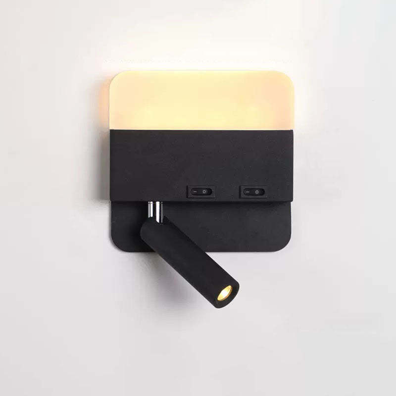 Minimalist Acrylic Aluminum LED Reading Sconce