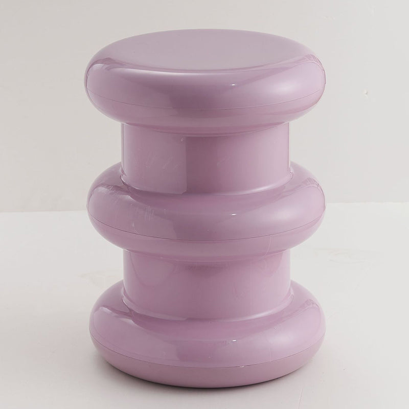 Scandinavian Acrylic Cylinder Vanity Stool